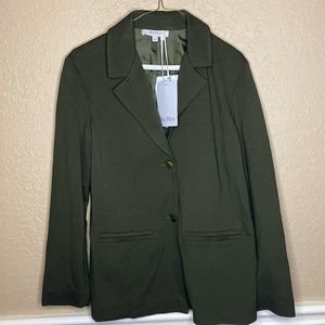 NWT MaxMara Cluny Single-Breasted blazer in Olivia size medium